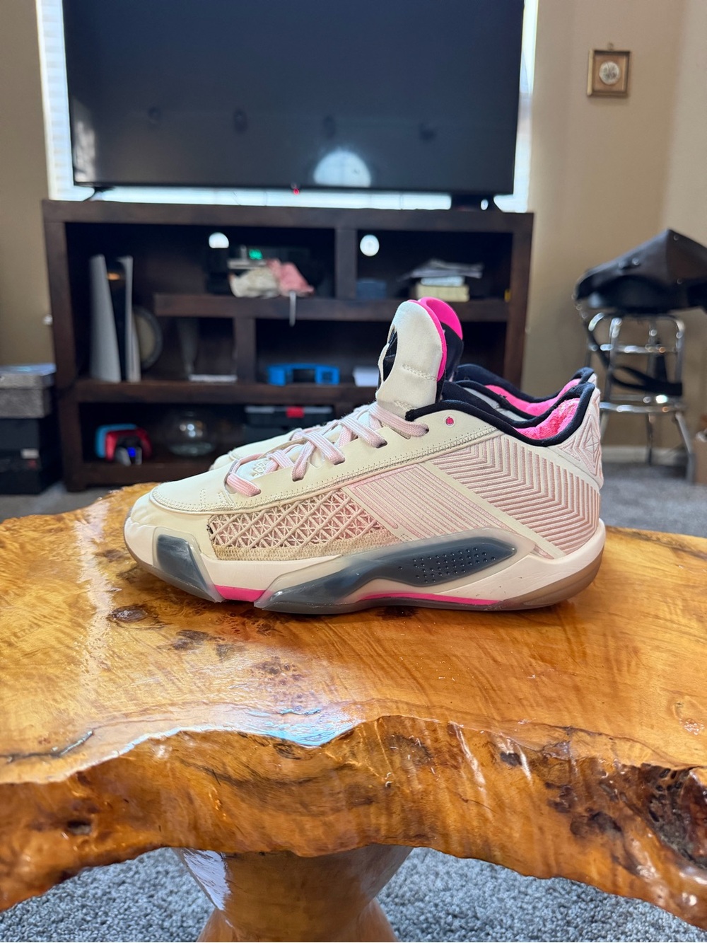 Kids Pink Performance Basketball Shoe - Brand Unspecified